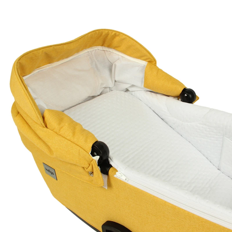 Бебешка количка Baby Giggle, Broco, 2в1, 09 Жълт